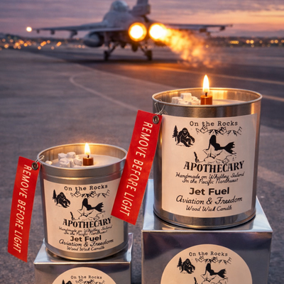 Jet Fuel Wood Wick Candle